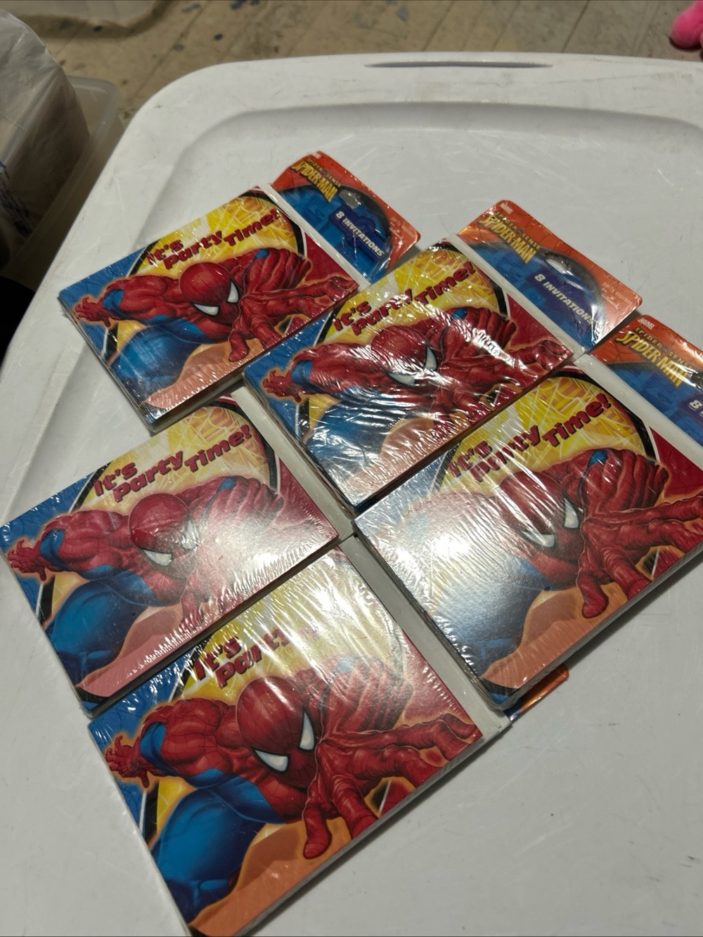 Spiderman Party Invitations Lot of 5 Eight Packs New